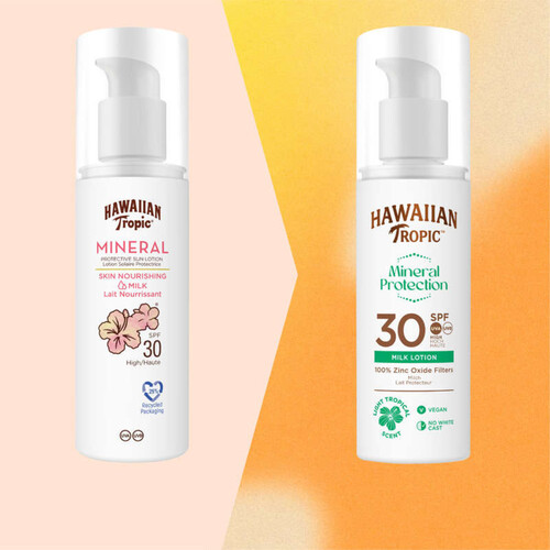 Hawaiian Tropic Mineral Lotion Solaire & Lait Nourrissant SPF30 100ml