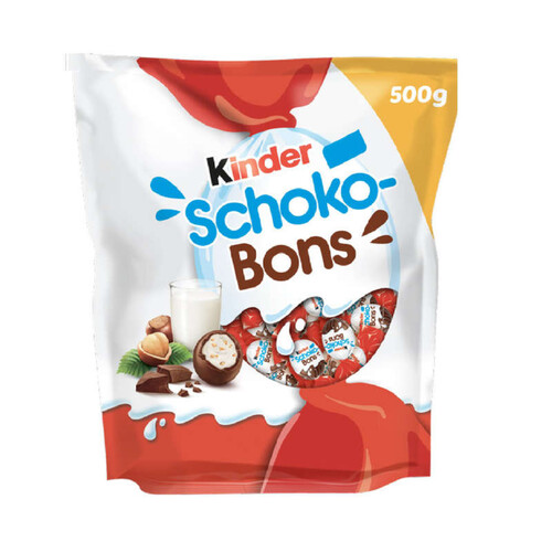 Kinder schokobons bonbons de chocolat au lait et à la noisette 500g