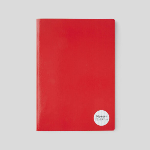 Monoprix Maison Cahier Rouge 96 Pages 21X29,7Cm