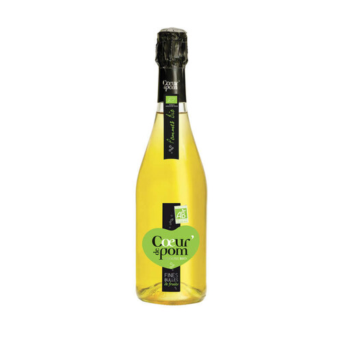 Coeur de Pom' Jus de pomme pétillant Bio 75cl