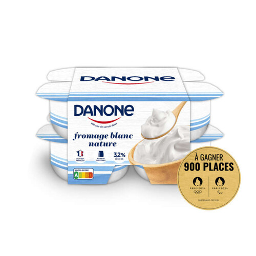 Danone Fromage Blanc Nature 3,2%Mg 8X100G