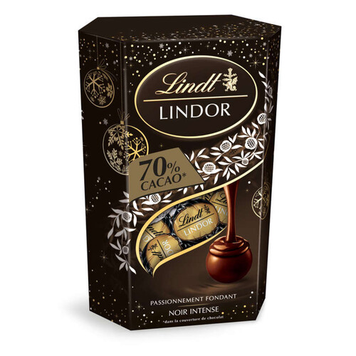 Lindt Lindor Noir Intense 70% Cacao Fondant 200g