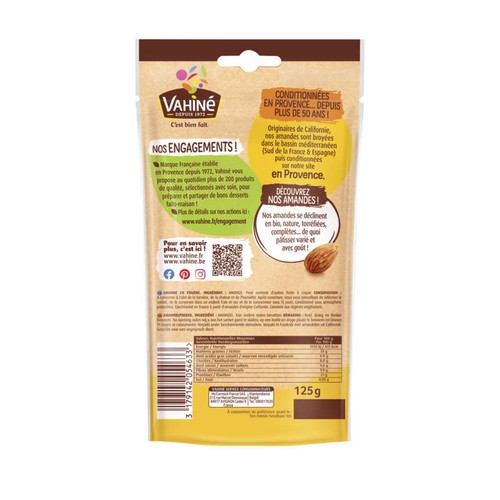 Vahiné Amandes en poudre 125g