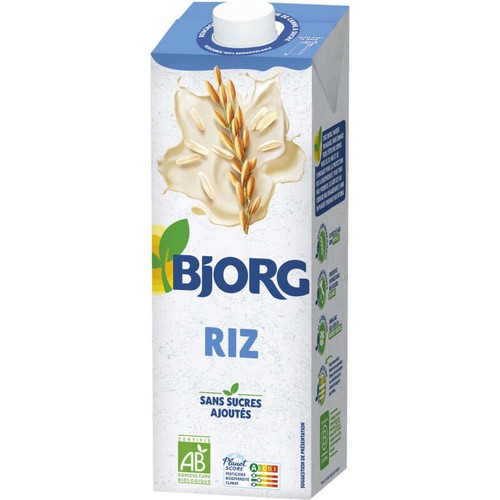 Bjorg Boisson Végétale Riz Nature Bio 1L