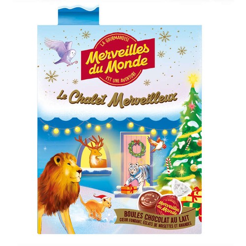 Merveilles Du Monde Le Chalet Merveilleux avec ses Boules chocolat au lait