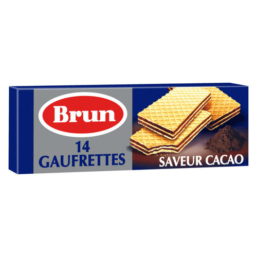 Brun Biscuits Gaufrettes fourrées Cacao 146g