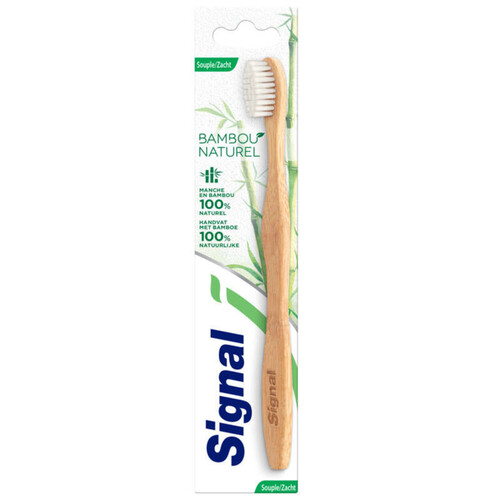 Signal Brosse à Dents en Bambou Naturel Souple x1