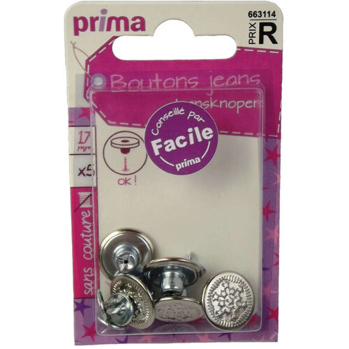 Boutons jeans x5 – Prima Mercerie