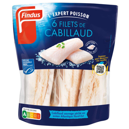 Findus 6 Filets Cabillaud 600g