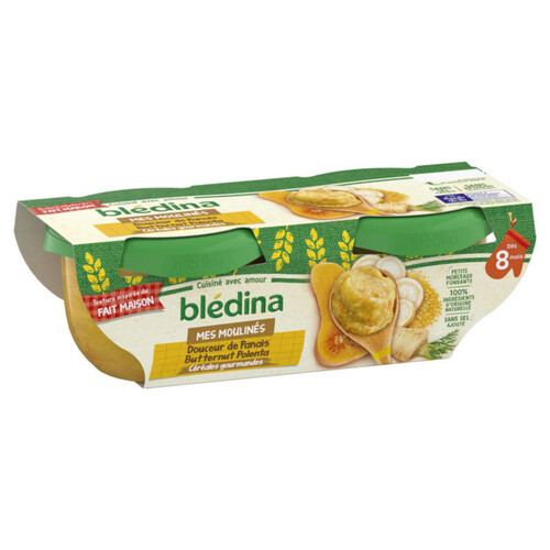 Bledina Idees De Maman Céréales Gourmandes Bols 2X200G Panais Potiron Polenta Dès 8 Mois