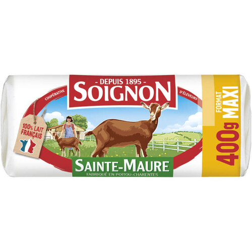 Soignon Bûche de chèvre maxi format 400g