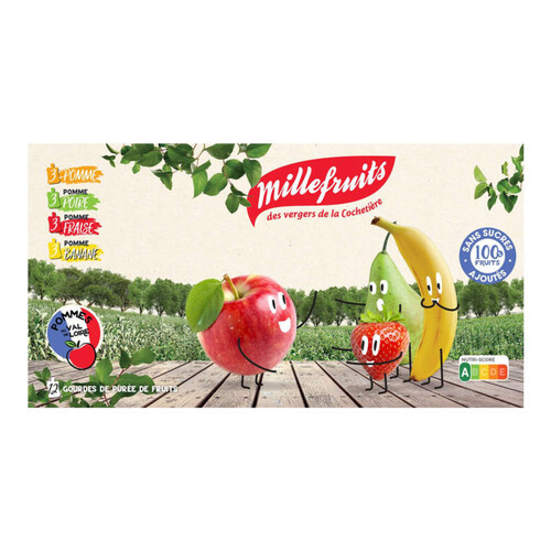 Millefruits Purée De Fruits Pomme Et Multifruits