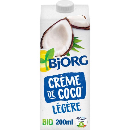 Bjorg Crème de coco légère Bio 200ml