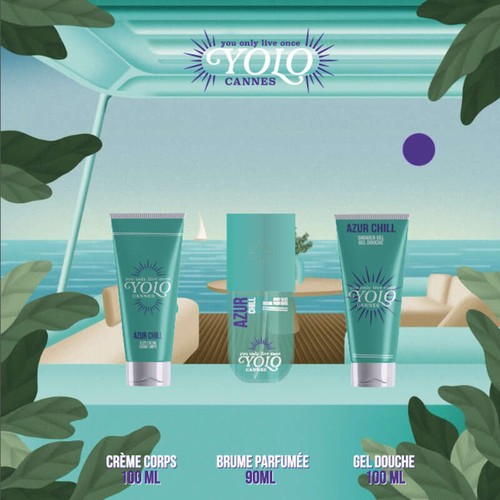 Yolo Cannes Coffret Baume 90ml + Gel douche 100ml+ Lait corps 100ml