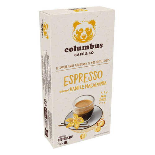 Cafés Meo Columbus vanille Macadamia x10caps 53g