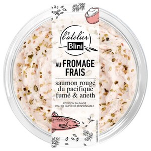 L'Atelier Blini Au Fromage Frais & Saumon Fumé Sauvage 140g