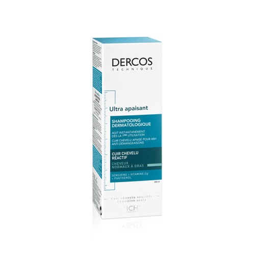 Vichy Dercos Ultra Apaisant Shampoing pour Cheveux Normaux à Gras 200ml