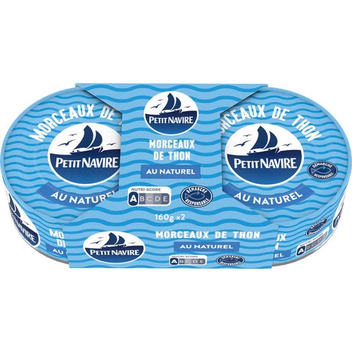 Petit Navire Thon Nature 2x112g