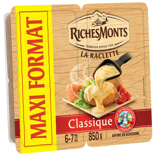 Richesmonts La Raclette classique 850G