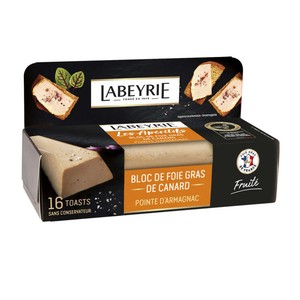 Labeyrie Bloc de Foie Gras de Canard Barquette 100g