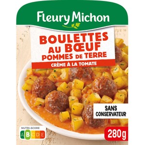 Fleury Michon Boulettes au boeuf Tomate Pomme de Terre 280g