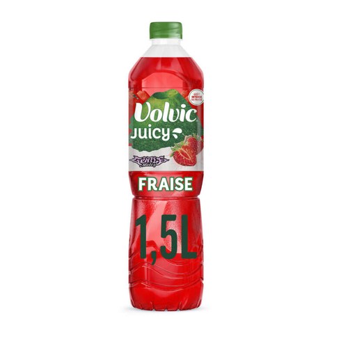 Volvic Juicy Boisson au jus de Fraise 1,5L