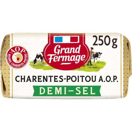 Grand Fermage Beurre Moulé AOP Charentes-Poitou Demi-sel 250g