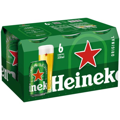 Heineken Bière Blonde 5° 6x33cl