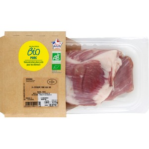 Monoprix Bio Escalope Porc x2 260g