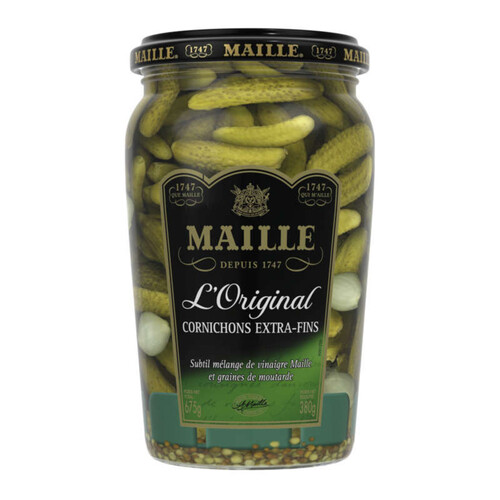 Maille L'Original Cornichons Extra-Fins Bocal 380g..