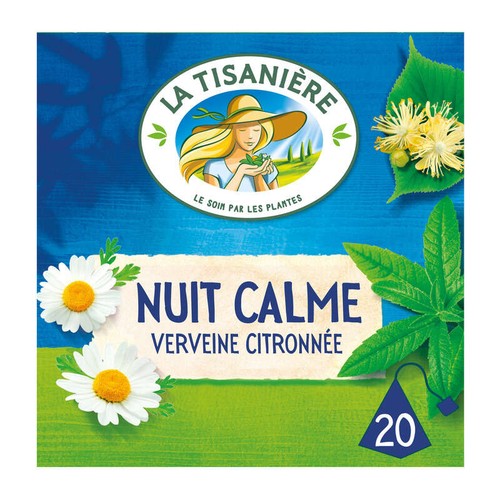 La Tisanière Infusion nuit calme verveine et reine des prés x20