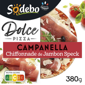 Sodebo Pizza Dolce Campanella Jambon Speck 380g.