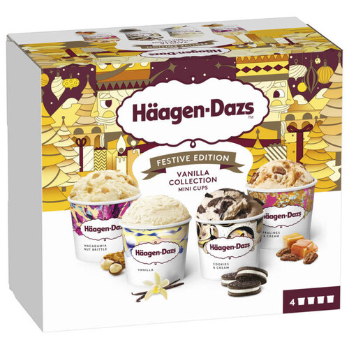 Haagen Dazs Haagen 4 minicup vanilla 321g