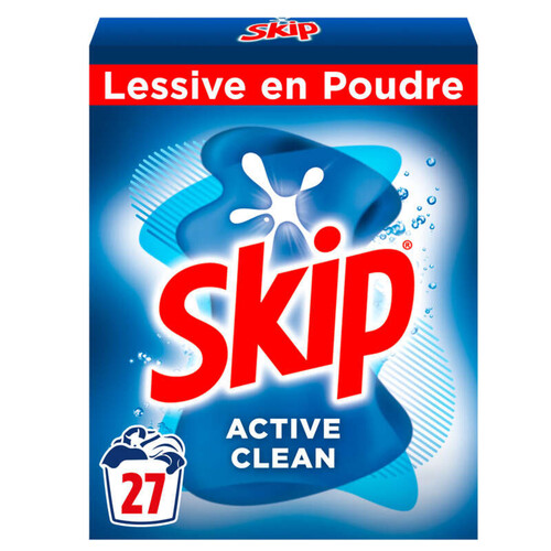 Skip Lessive en Poudre Active Clean 27 Lavages