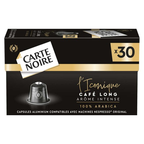 Carte Noire Capsules Café long Nespresso arabica 168g