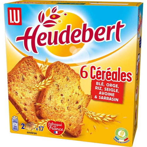 Lu Heudebert Biscottes 6 Céréales 300g