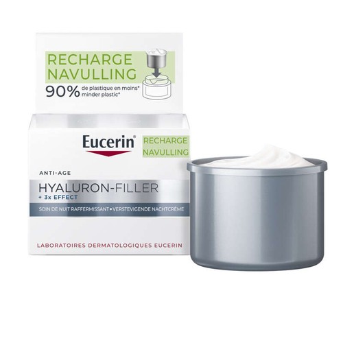 Eucerin Hyaluron-Filler + 3x Effect Soin de Nuit Recharge 50ml