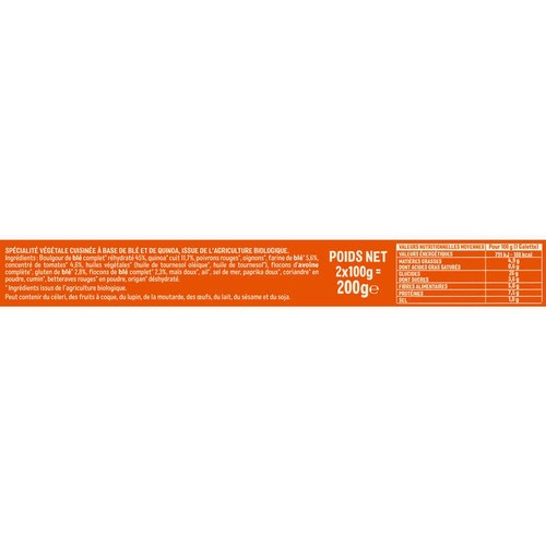Céréal Bio Galette Quinoa Tomate  200g