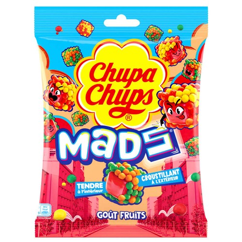 Chupa Chups Mads Fruits 115g
