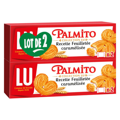 Lu Palmito Biscuits feuilletés Caramélisées 2x100g