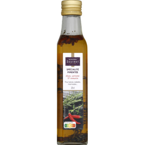 Monoprix Gourmet huile pimentée 25cl
