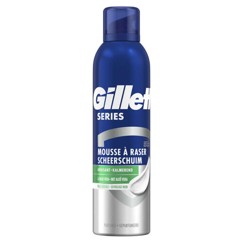 Gillette series mousse à raser peaux sensibles 250ml