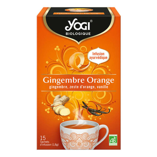 Yogi Gingembre Orange Infusion x15 Bio Sachets 27g