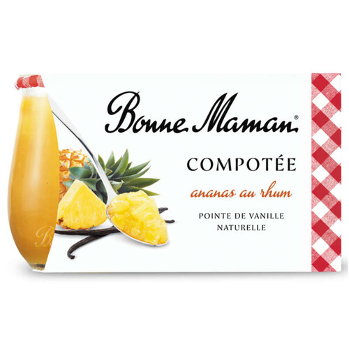 Bonne Maman compotée Ananas rhum 2x130g