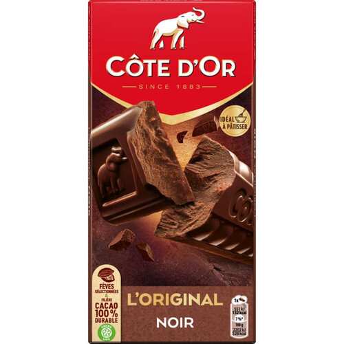 Côte d'Or L'Original Tablette Chocolat Noir 200g