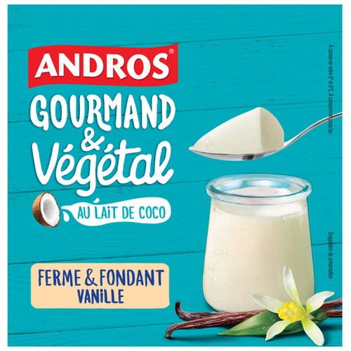 Andros Ferme Vanille Coco 4x100g