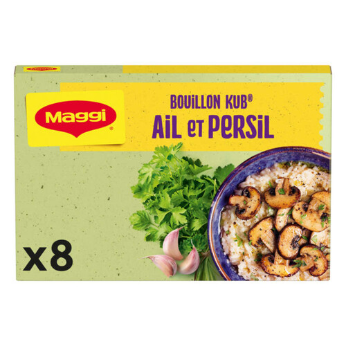 Maggi Bouillon Kub Ail et Persil 8 cubes - 80g