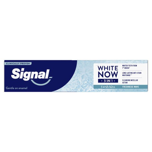 Signal White Now Dentifrice 3en1 Fresh Kiss Vague de fraicheur 75ml