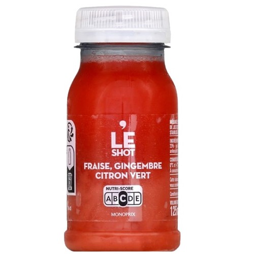Shot Fraise gingembre 125ml