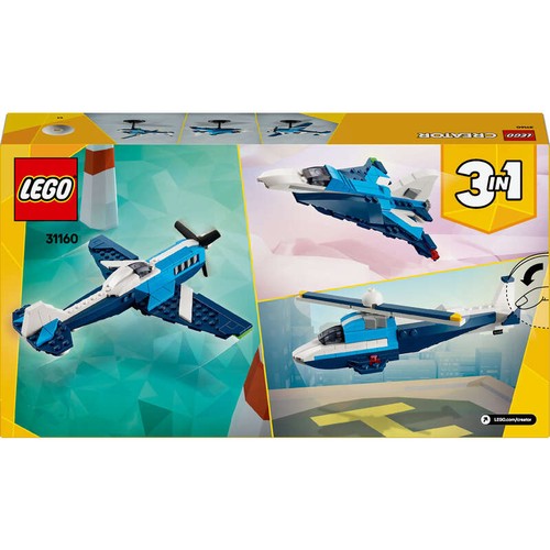 LEGO Creator 3-en-1 Aéronef : Avion de Course 7+